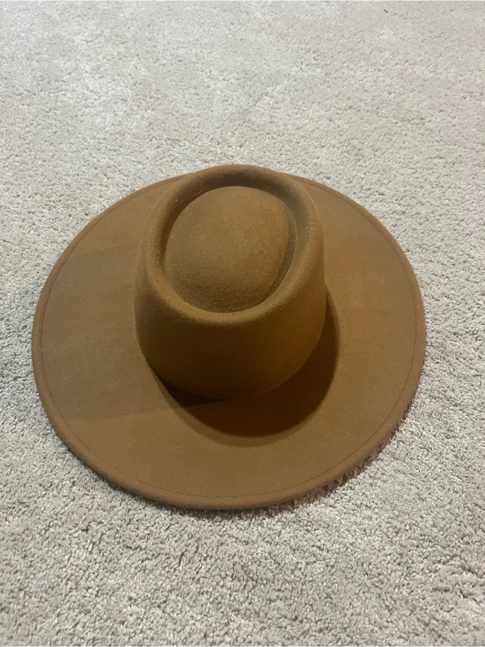 Wide Brim Womens Hat - Brown